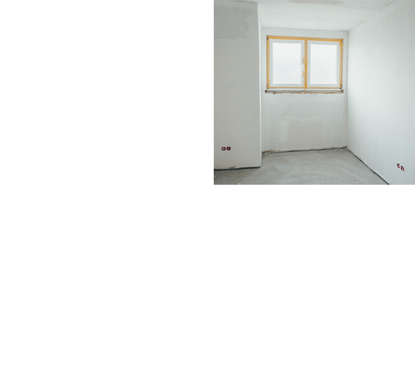 Rohbau mit Fenstern